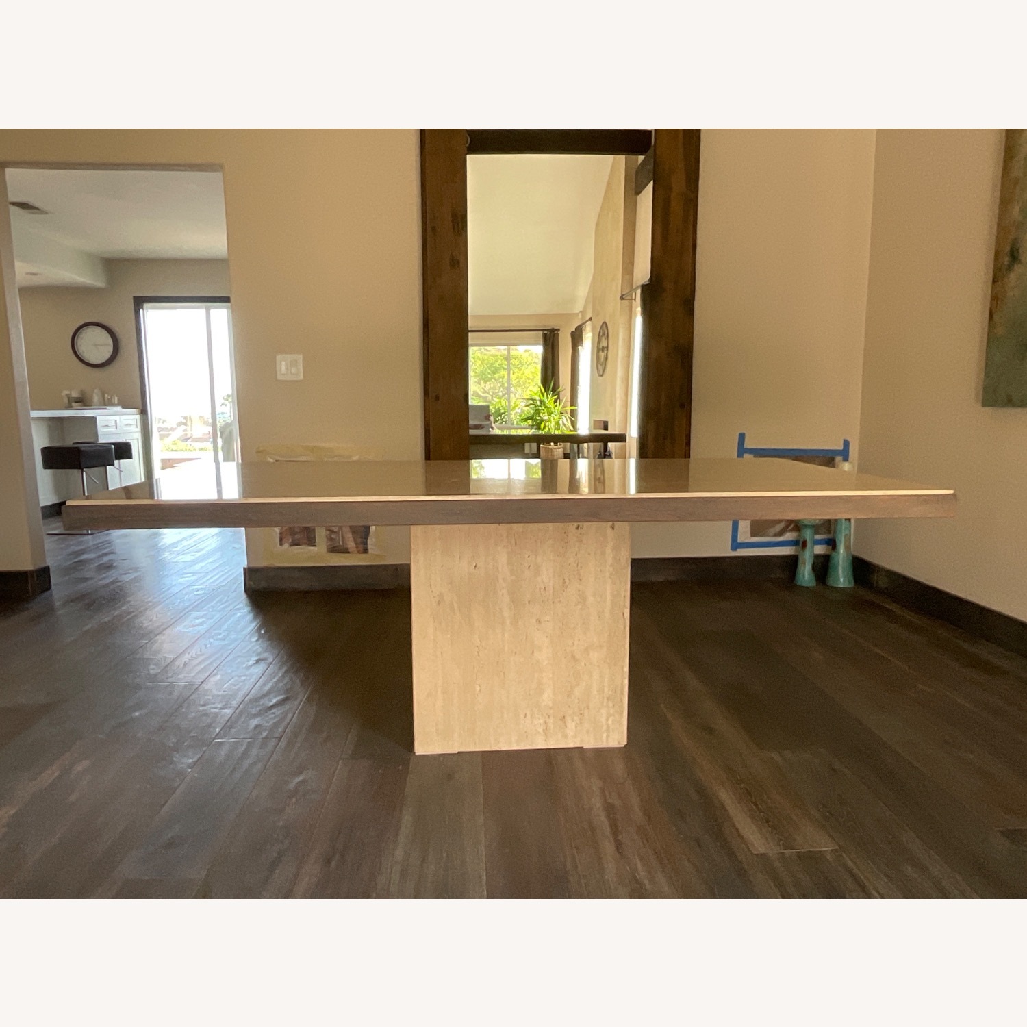Stone Travertine Dining Table - image-3