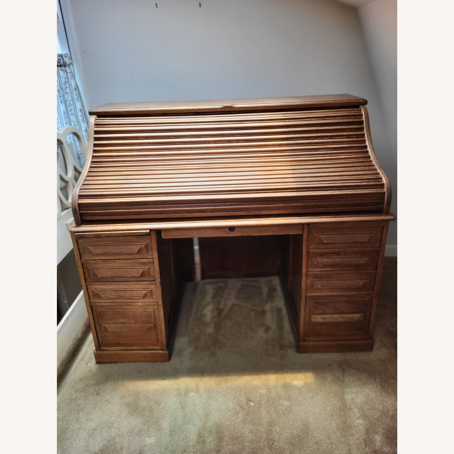 Antique Roll Top Desk - image-3
