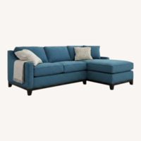 Macy's Bennett Blue Chaise Lounge