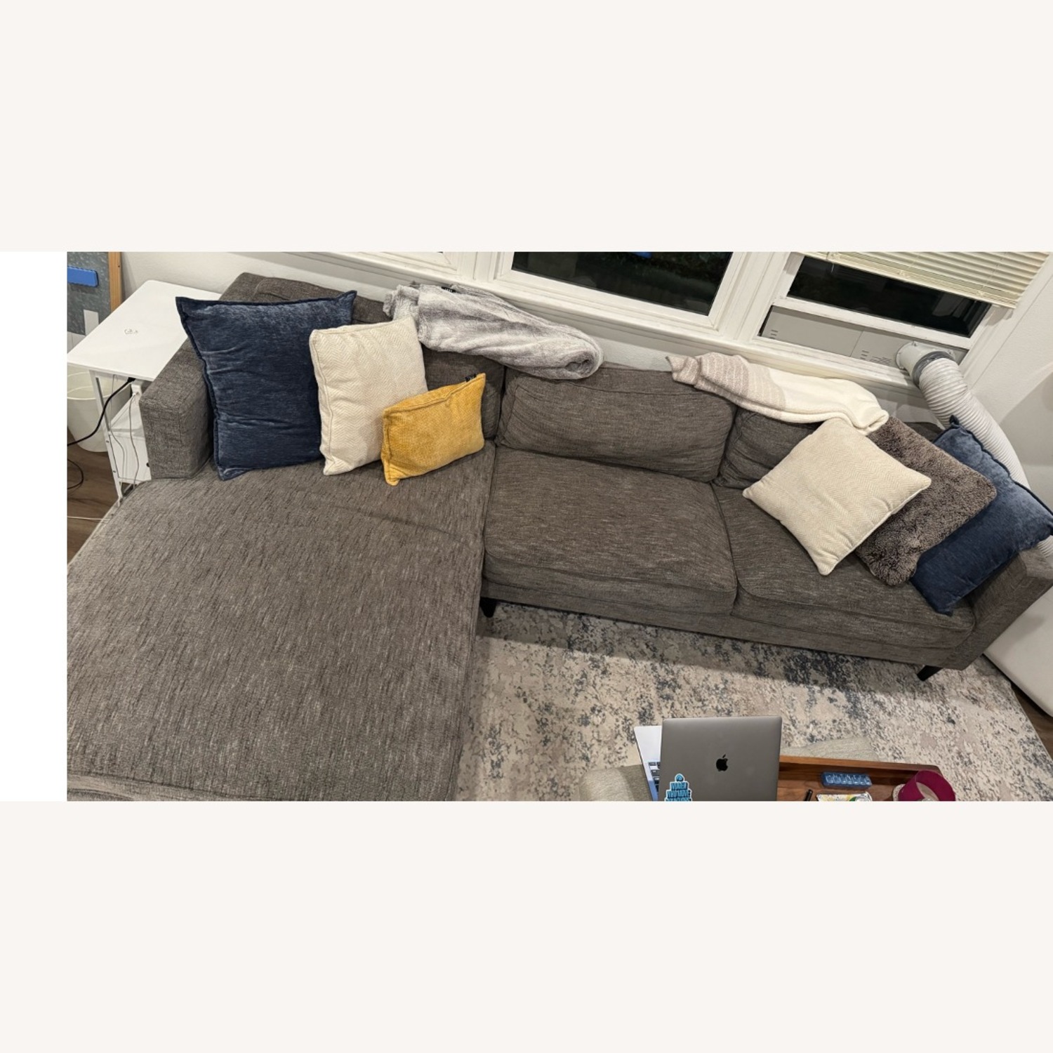 Grey Sectional Couch - image-1