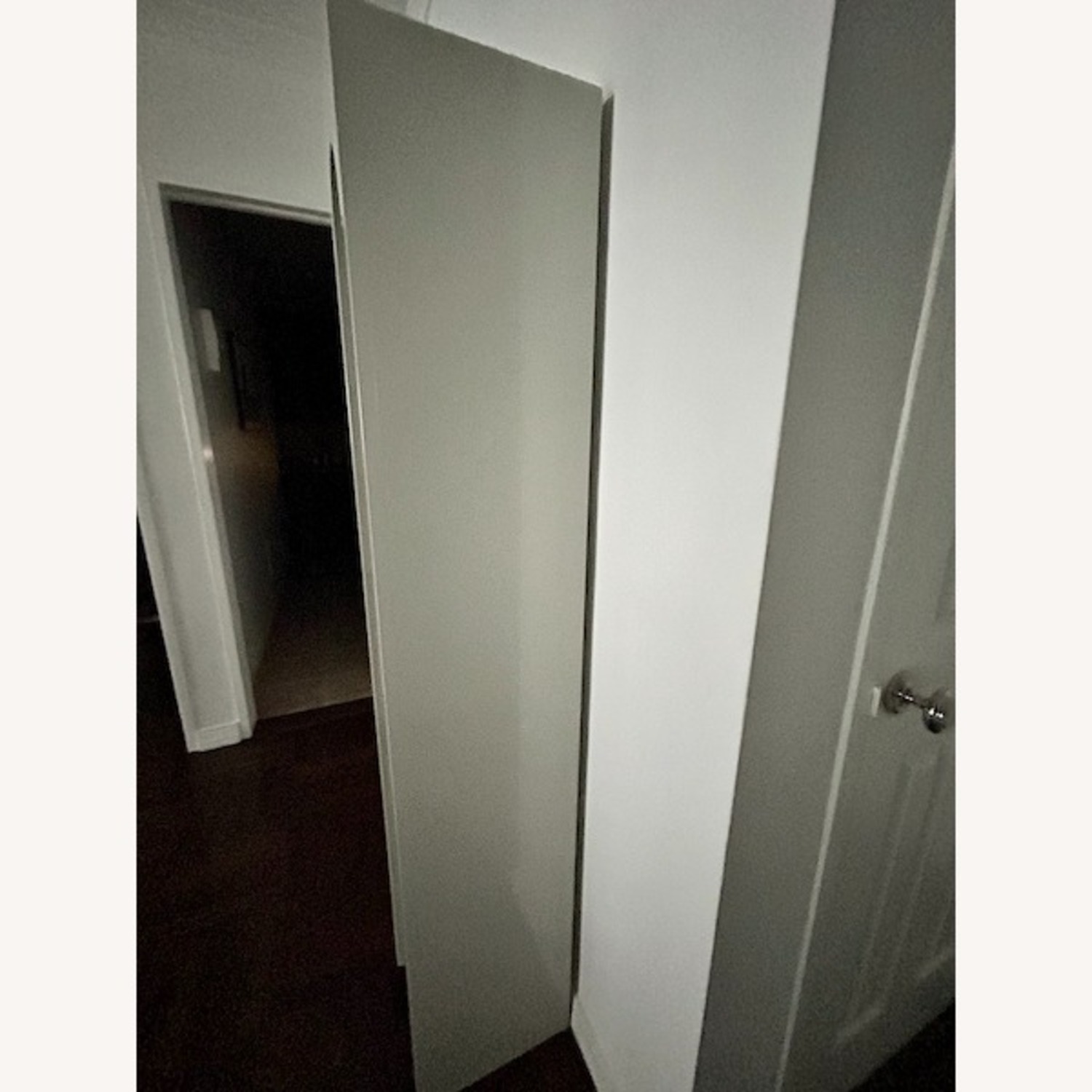 CB2 Tosca Arched White High Gloss Glass Etagere - image-3