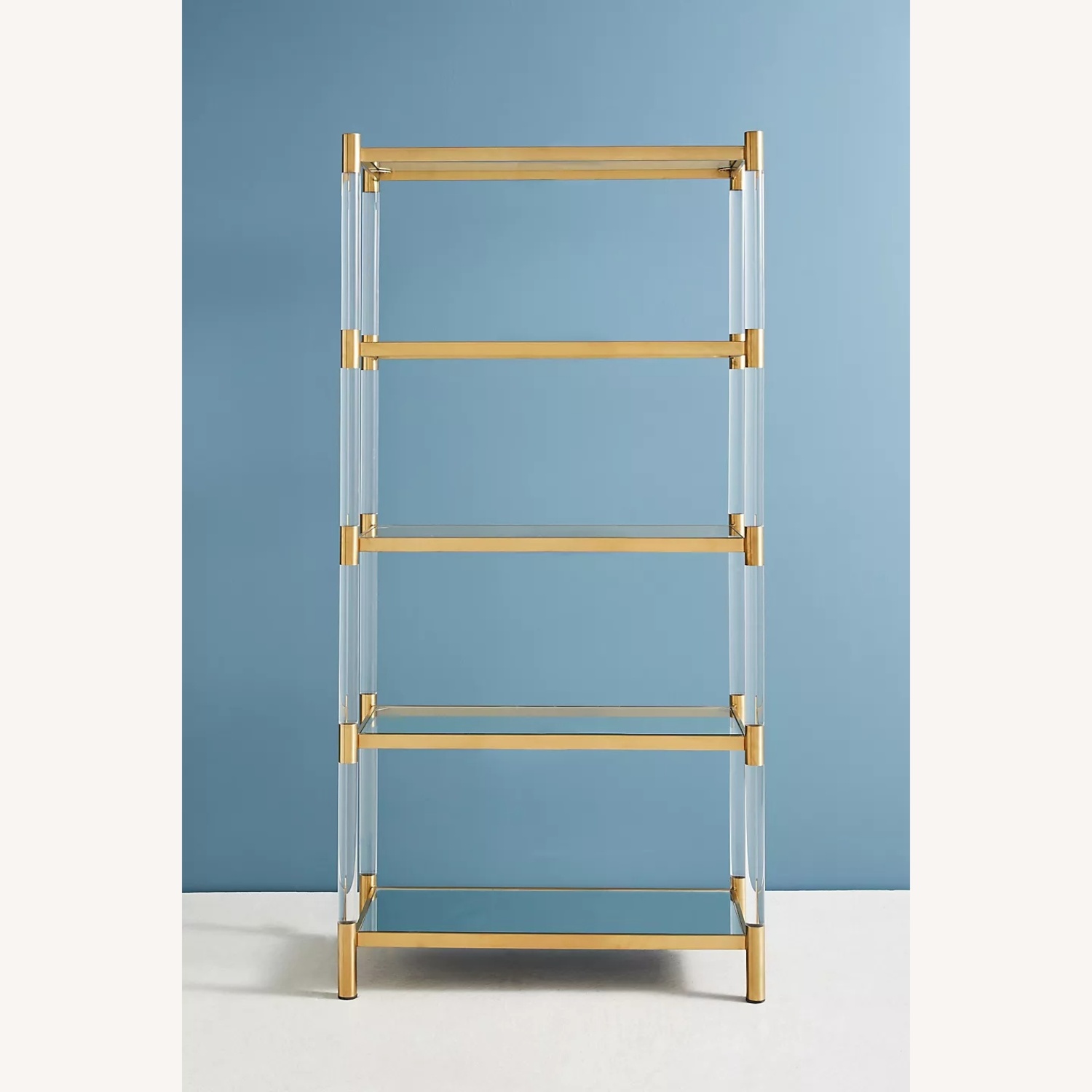 Anthropologie Oscarine Lucite Mirrored Bookshelf - image-5