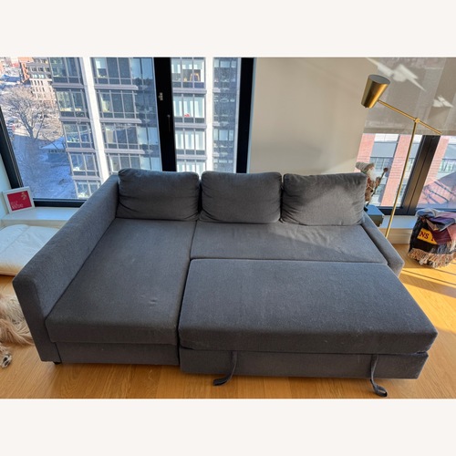 Used IKEA Dark Gray Fabric Sleeper Sofa for sale on AptDeco