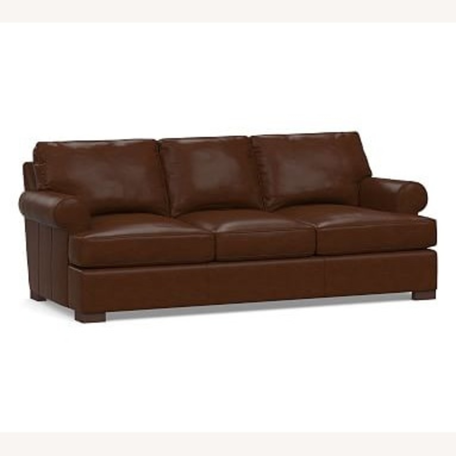 Pottery Barn Townsend Leather Sofa - image-4