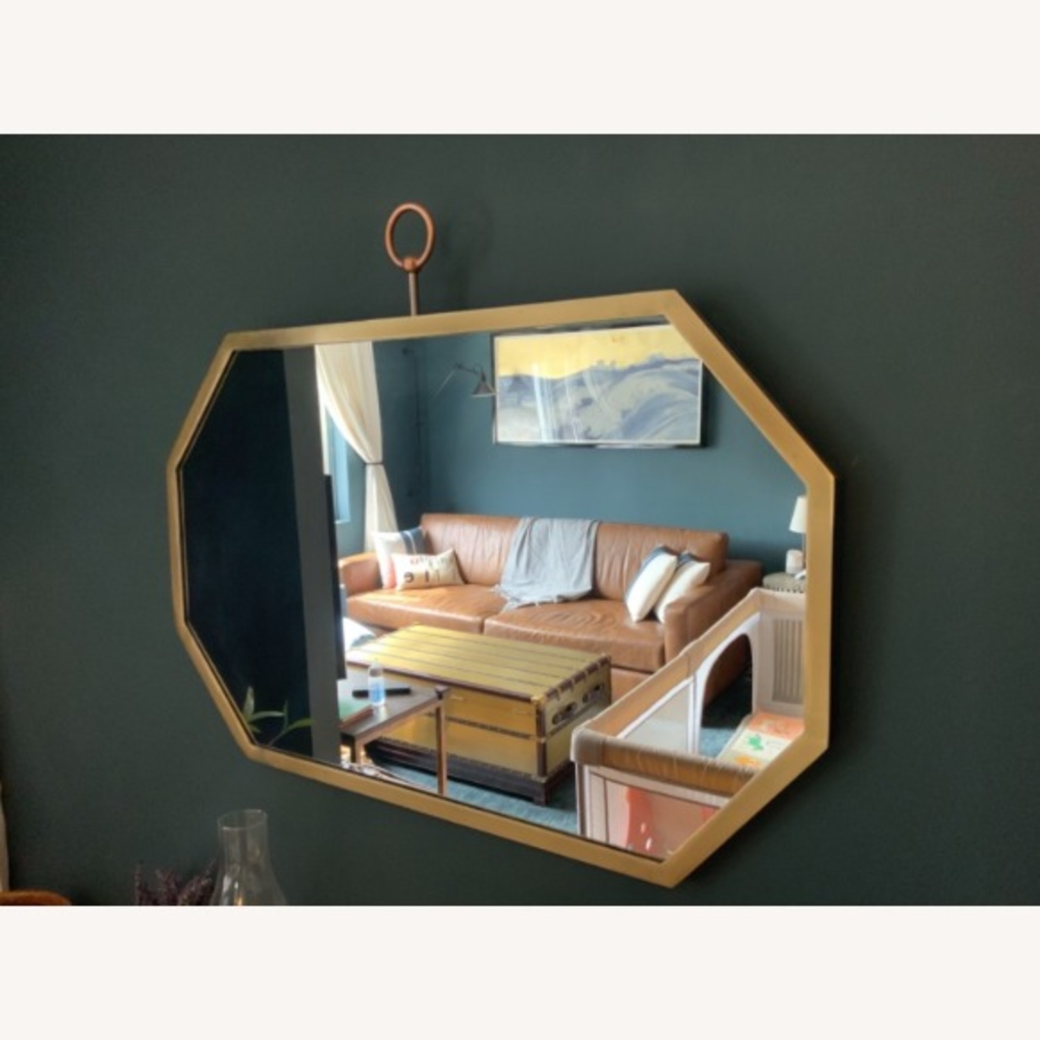 Anthropologie Paige Brass Wall Mirror  - image-1