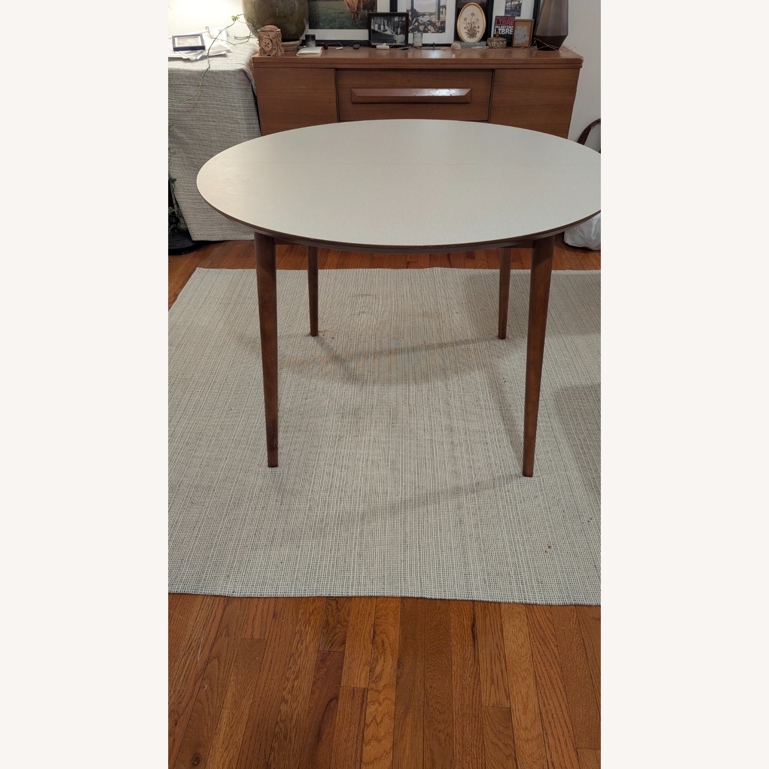 West Elm Fishs Eddy White Wood Dining Table - image-1
