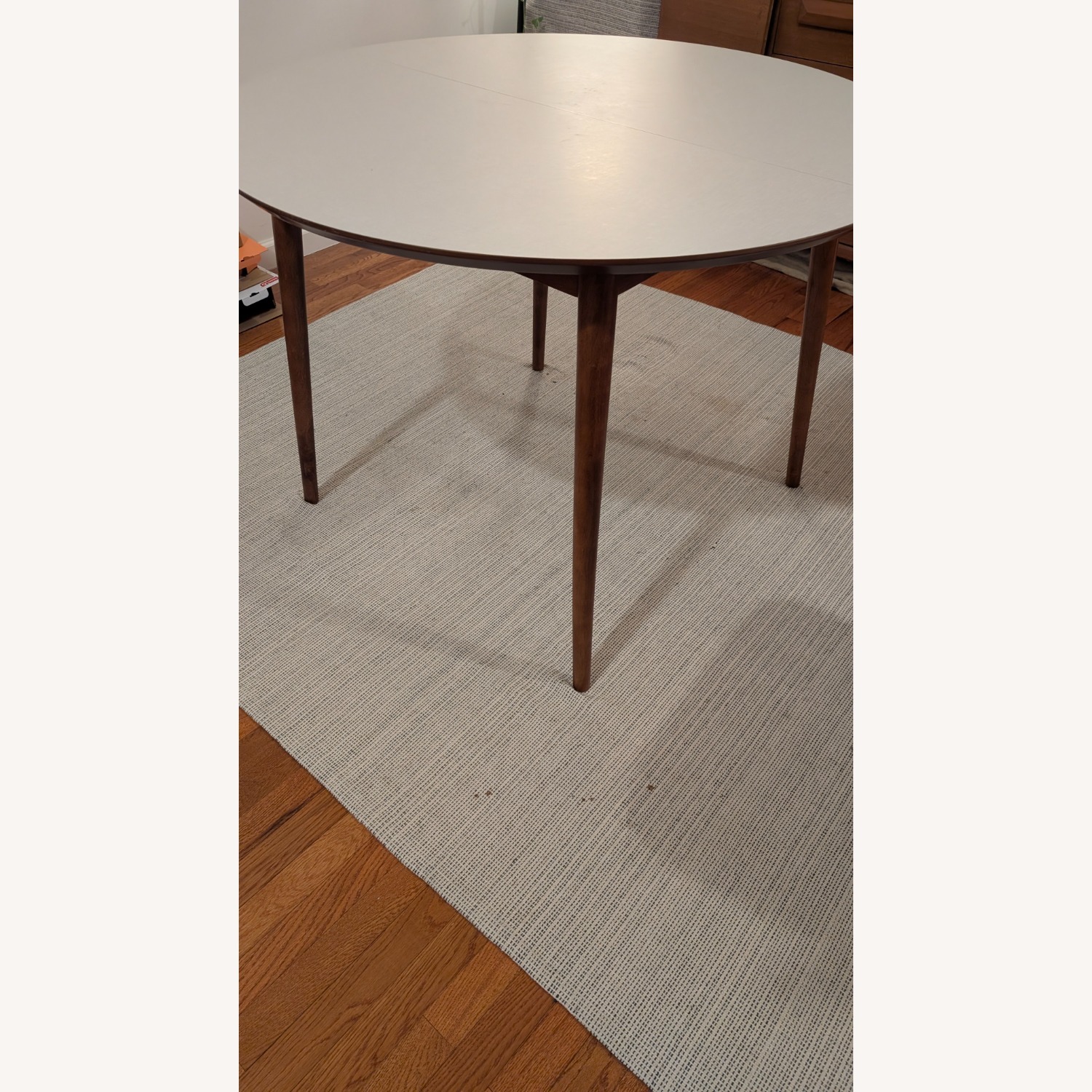West Elm Fishs Eddy White Wood Dining Table - image-3