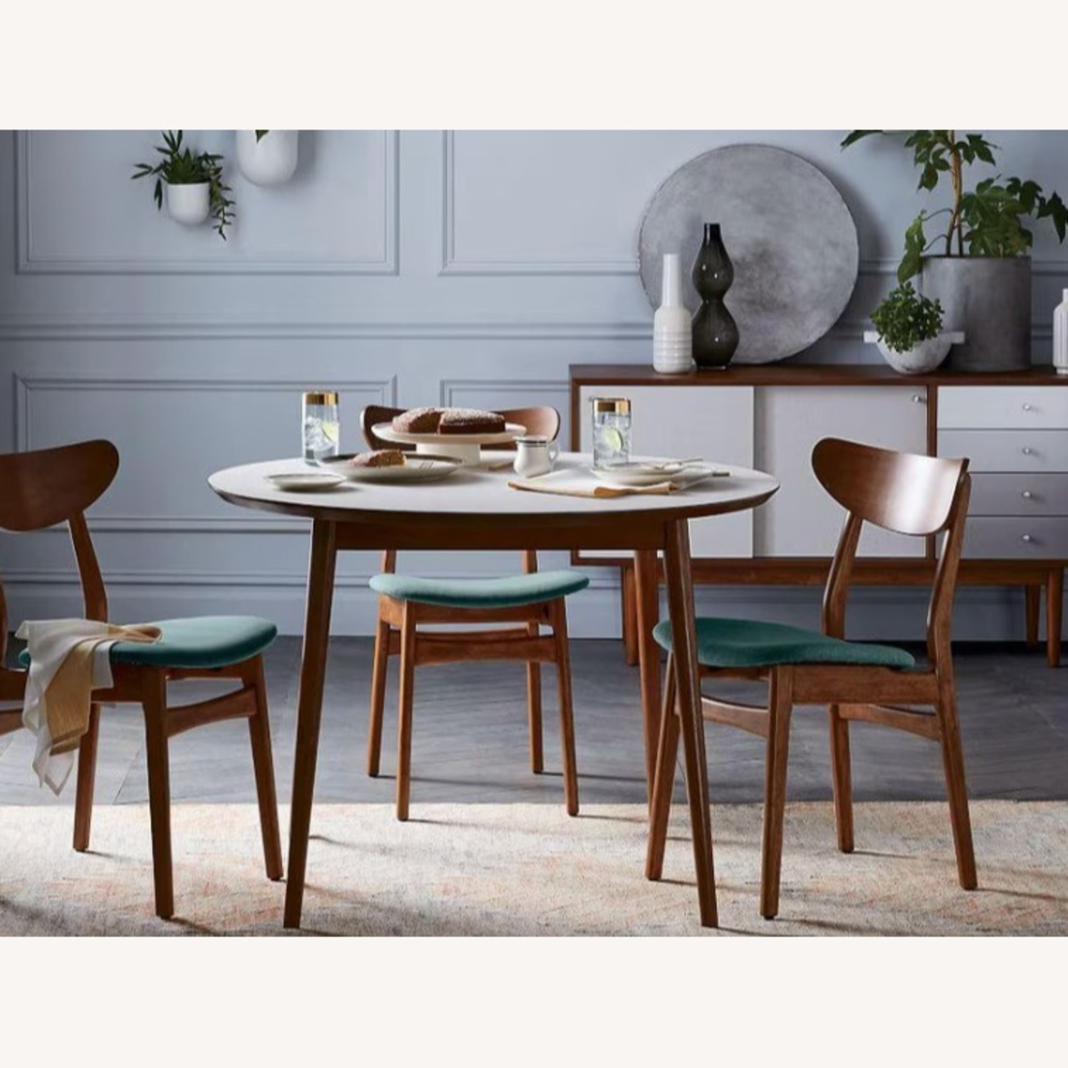 West Elm Fishs Eddy White Wood Dining Table - image-6