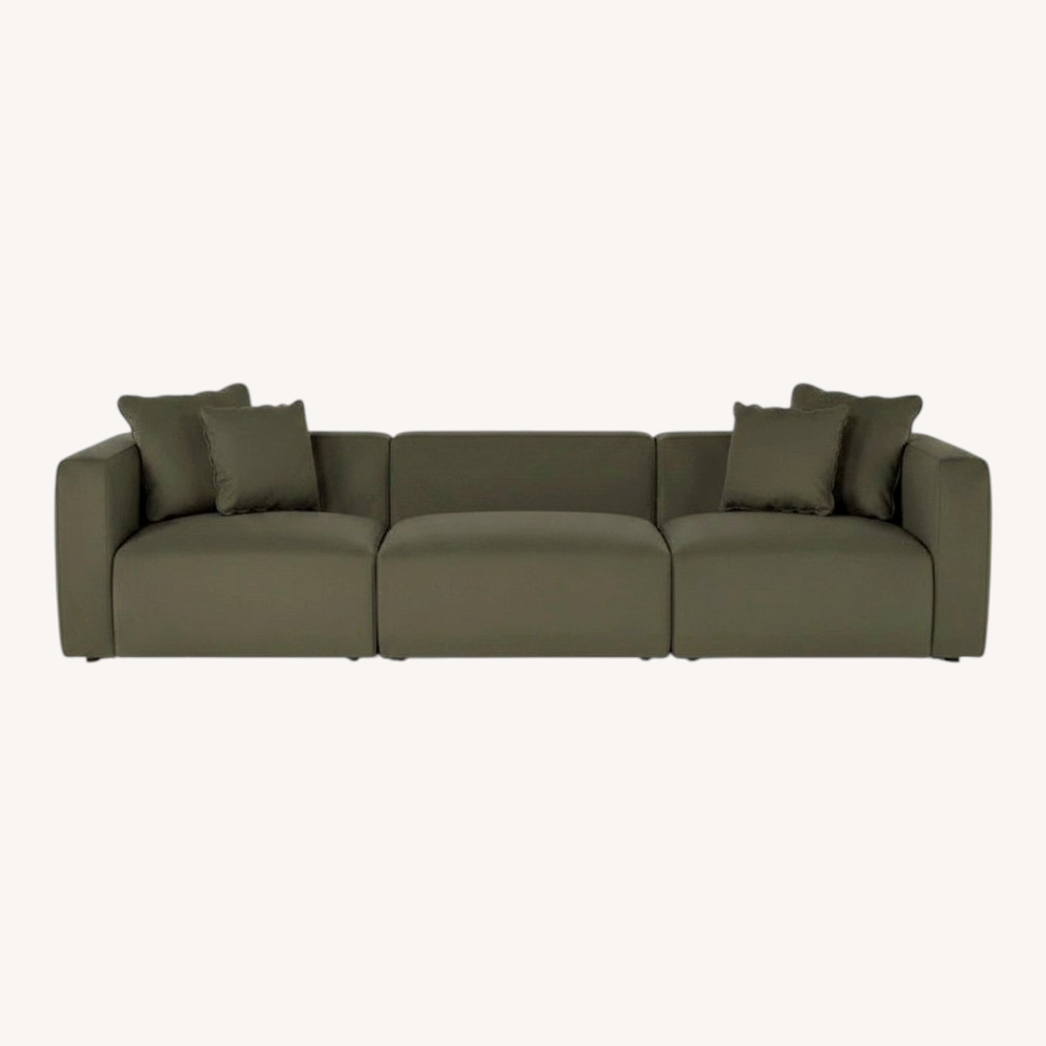 Living Spaces Green 3+ Seater Sofa - image-5