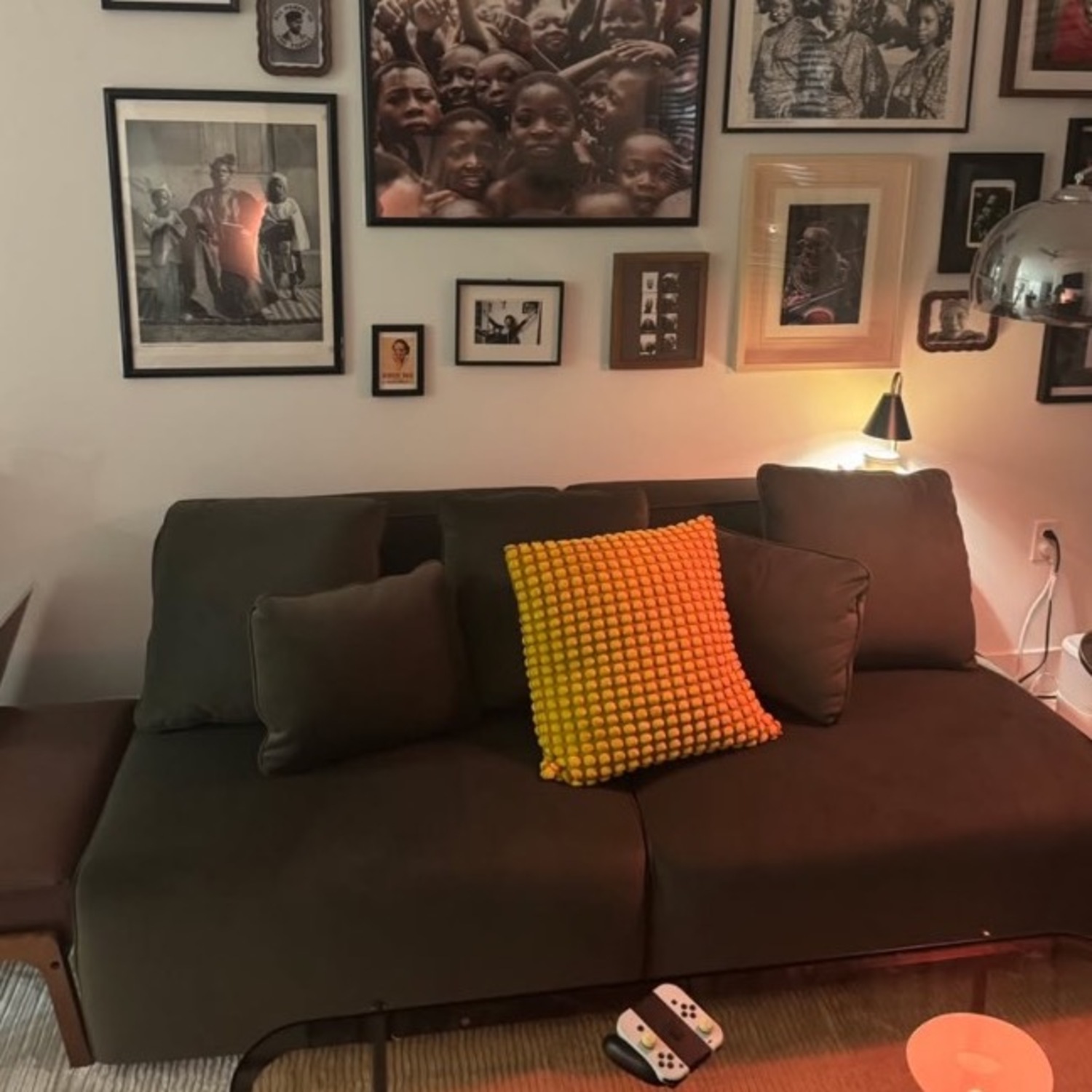 Living Spaces Green 3+ Seater Sofa - image-2