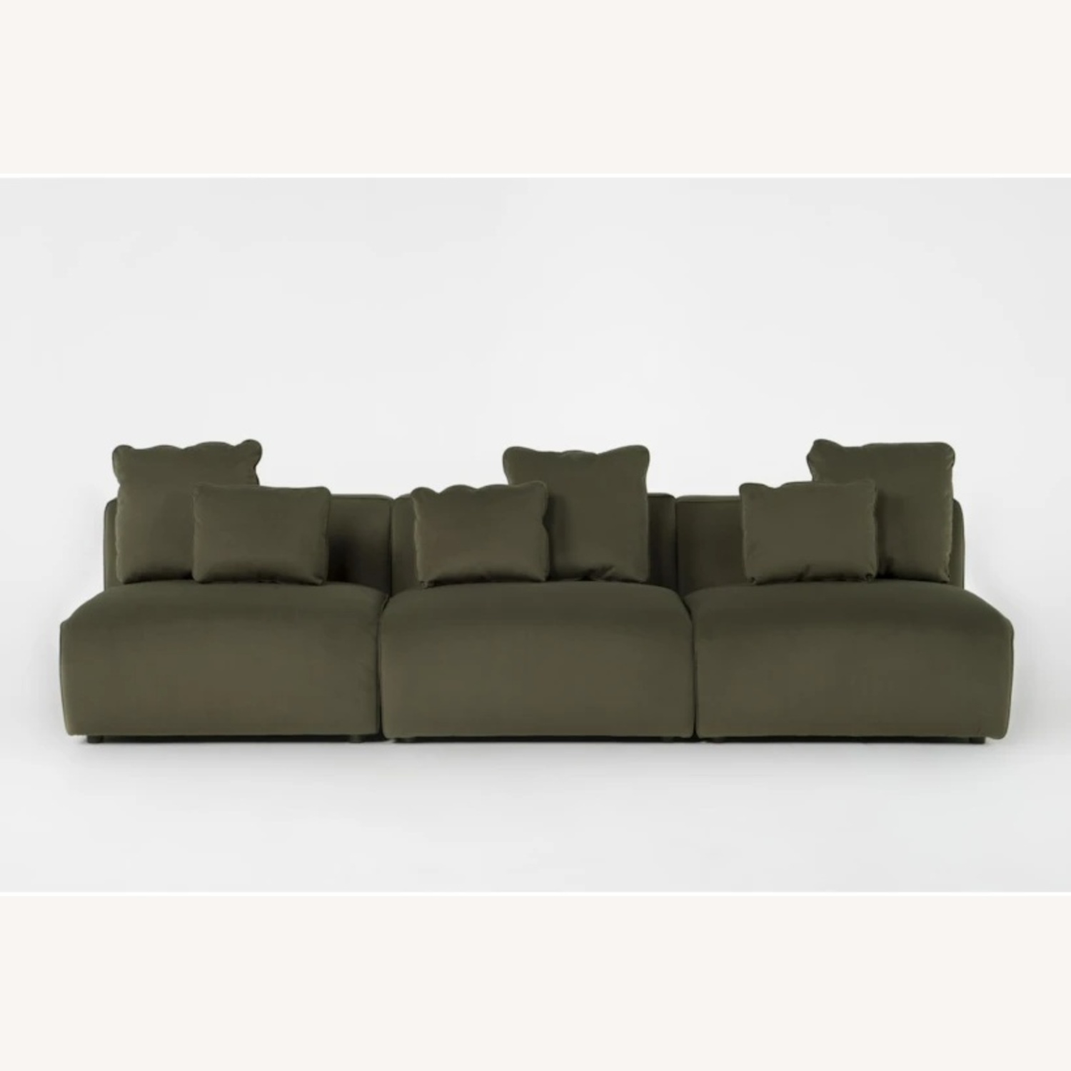 Living Spaces Green 3+ Seater Sofa - image-4