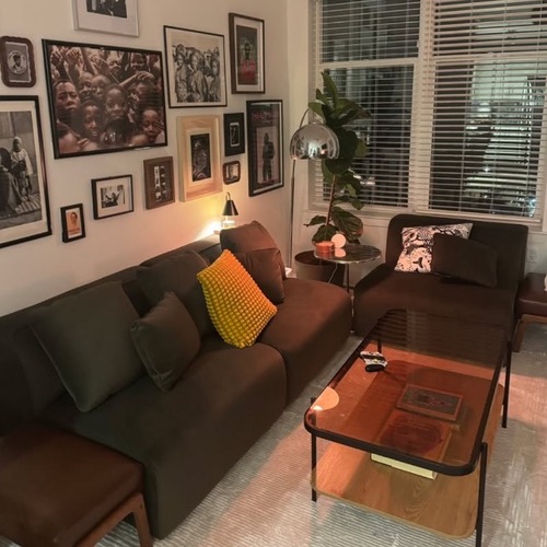 Used Living Spaces Green 3+ Seater Sofa for sale on AptDeco