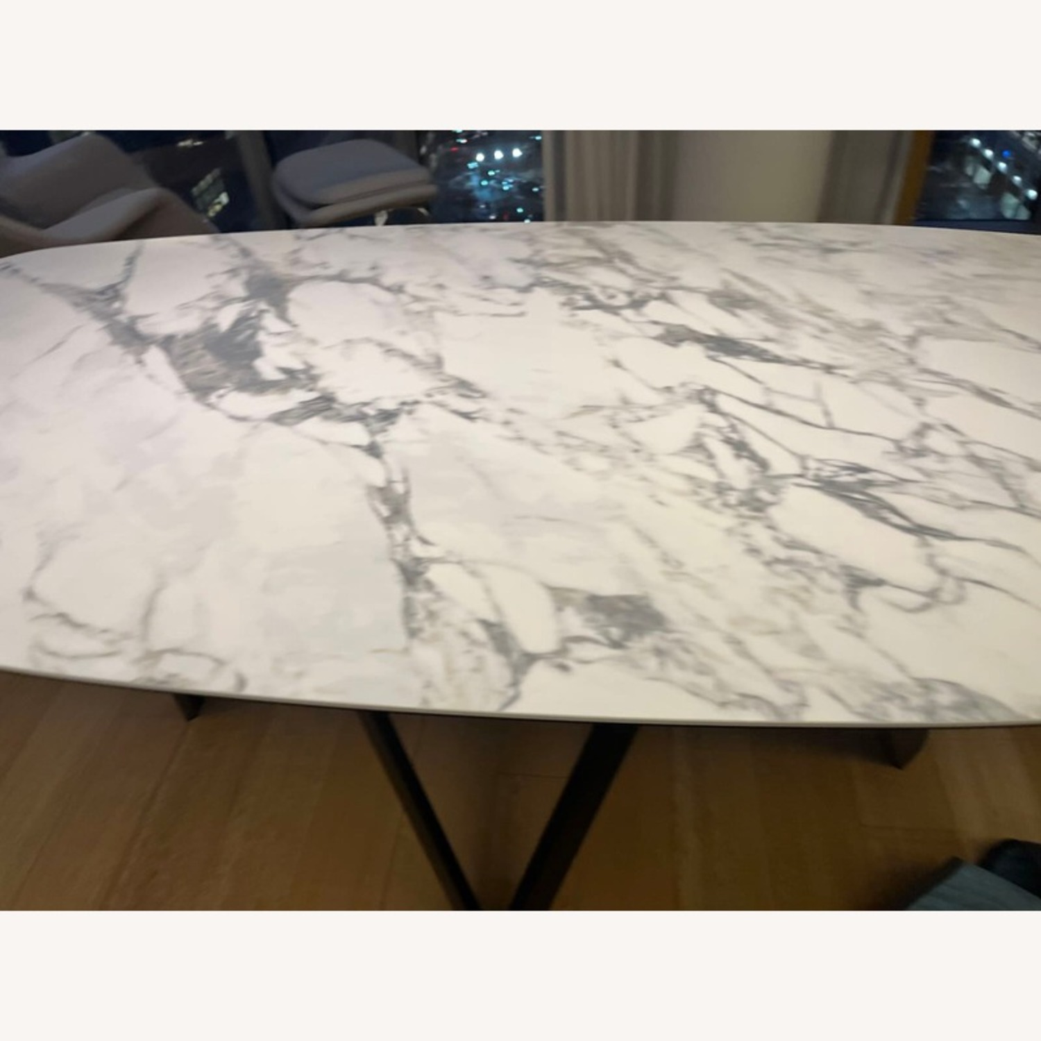 Calligaris Cartesio White Marble Dining Table - image-4