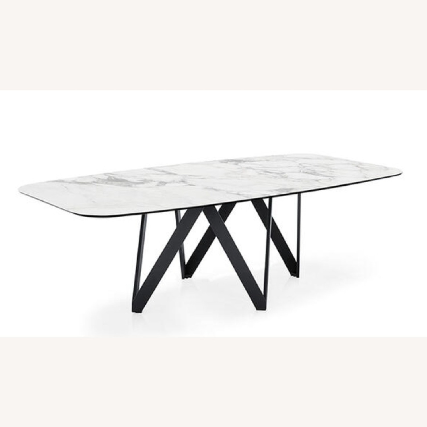 Calligaris Cartesio White Marble Dining Table - image-2