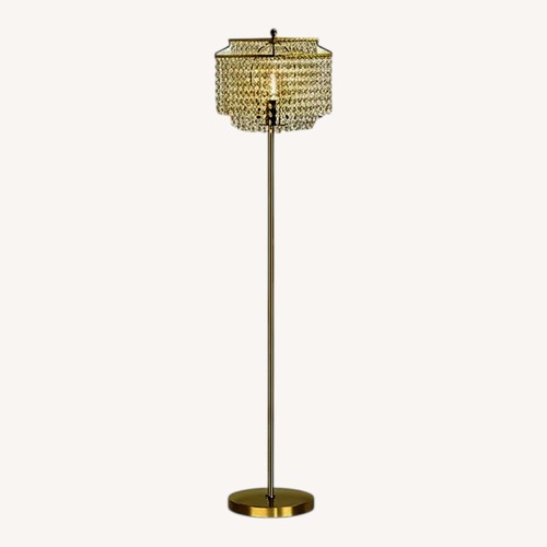 Used Amazon Gold Crystal Lamp for sale on AptDeco