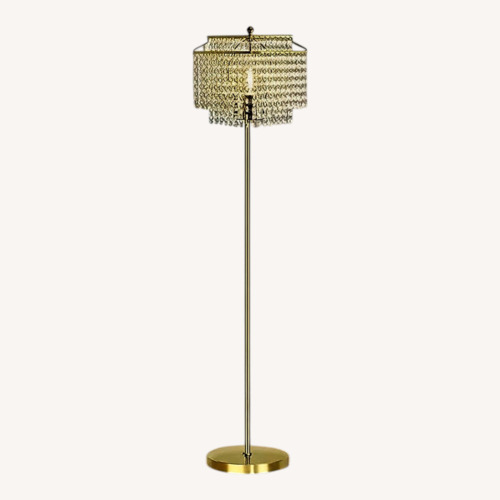 Used Amazon Gold Crystal Lamp for sale on AptDeco