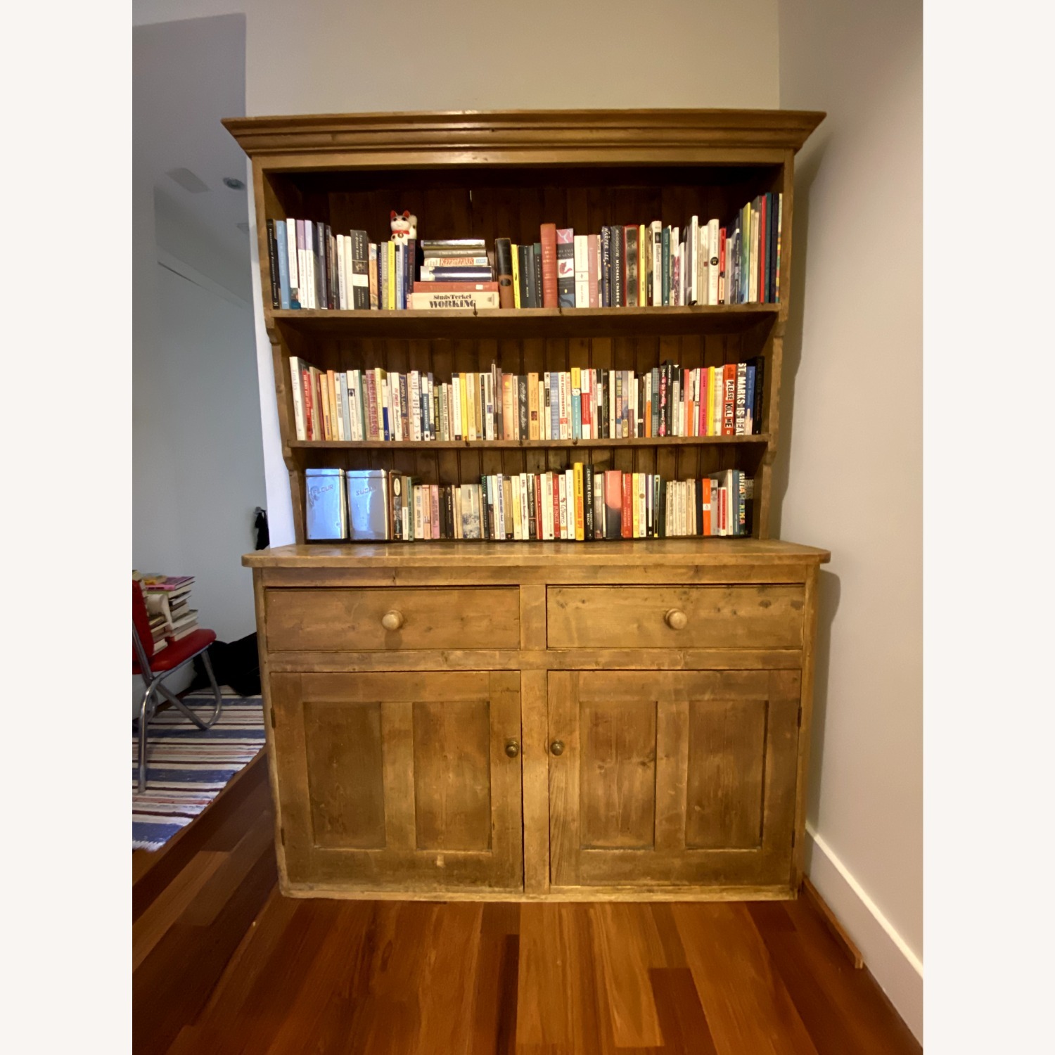 Vintage/Antique English Pine Welsh Dresser/Hutch - image-4
