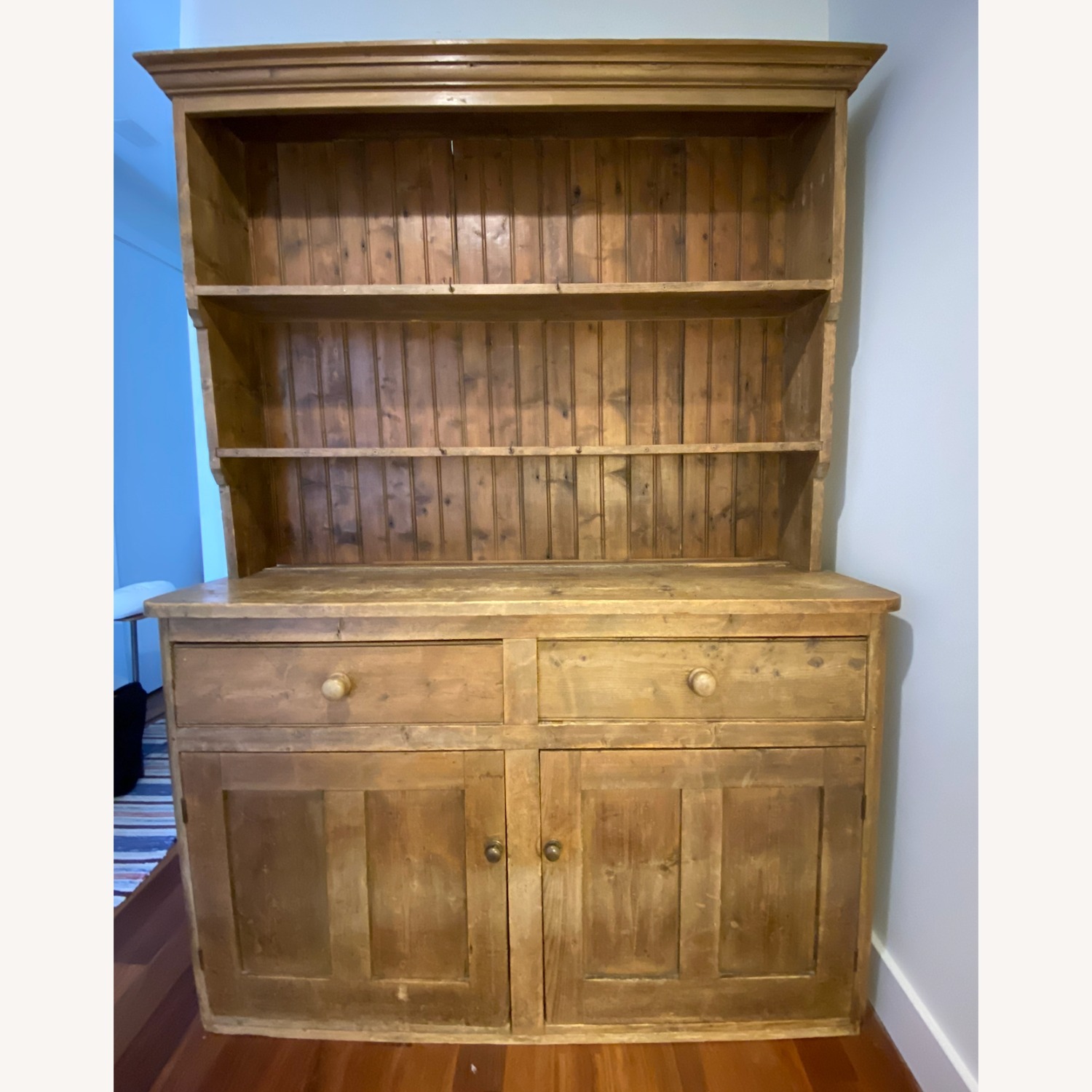 Vintage/Antique English Pine Welsh Dresser/Hutch - image-2