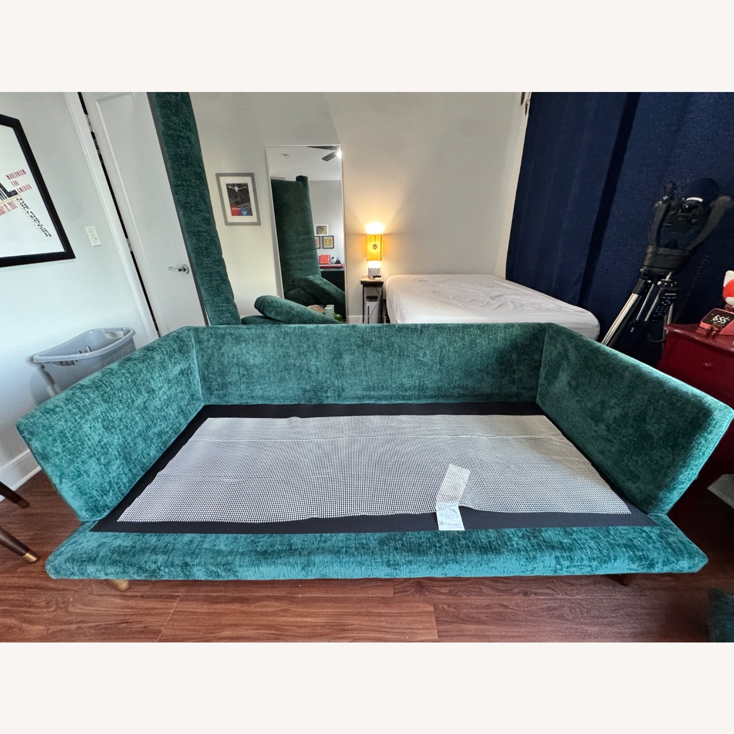 Joybird Lewis Green Fabric 3+ Seater Sofa - image-9