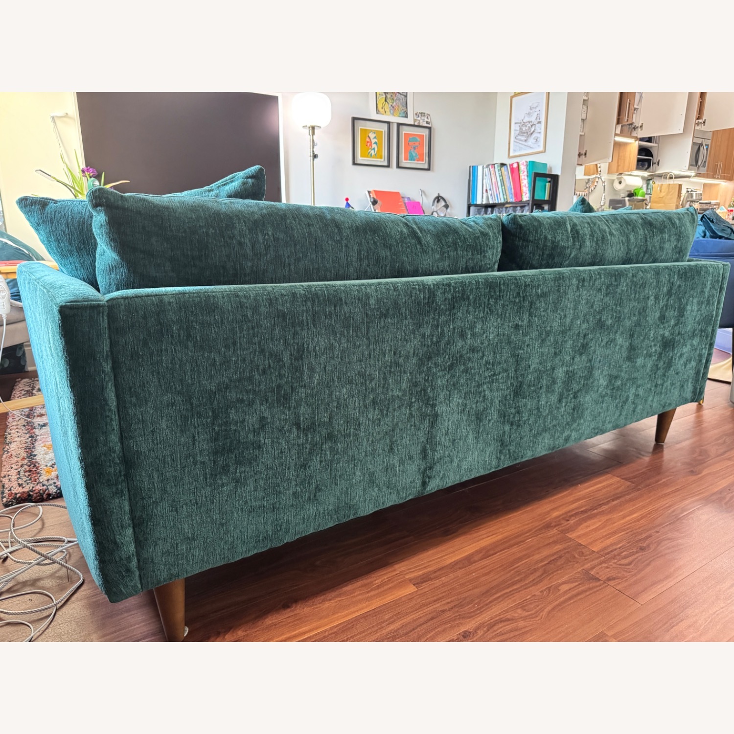 Joybird Lewis Green Fabric 3+ Seater Sofa - image-5