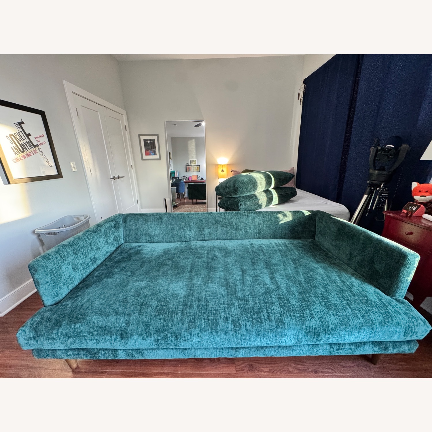 Joybird Lewis Green Fabric 3+ Seater Sofa - image-8