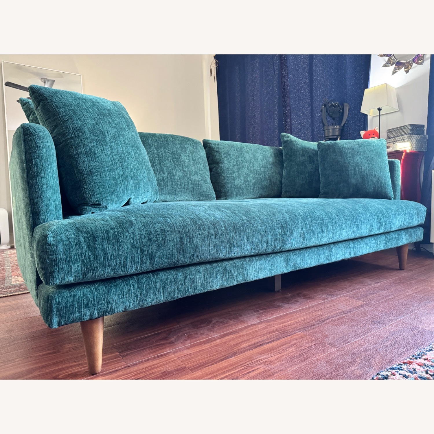 Joybird Lewis Green Fabric 3+ Seater Sofa - image-3