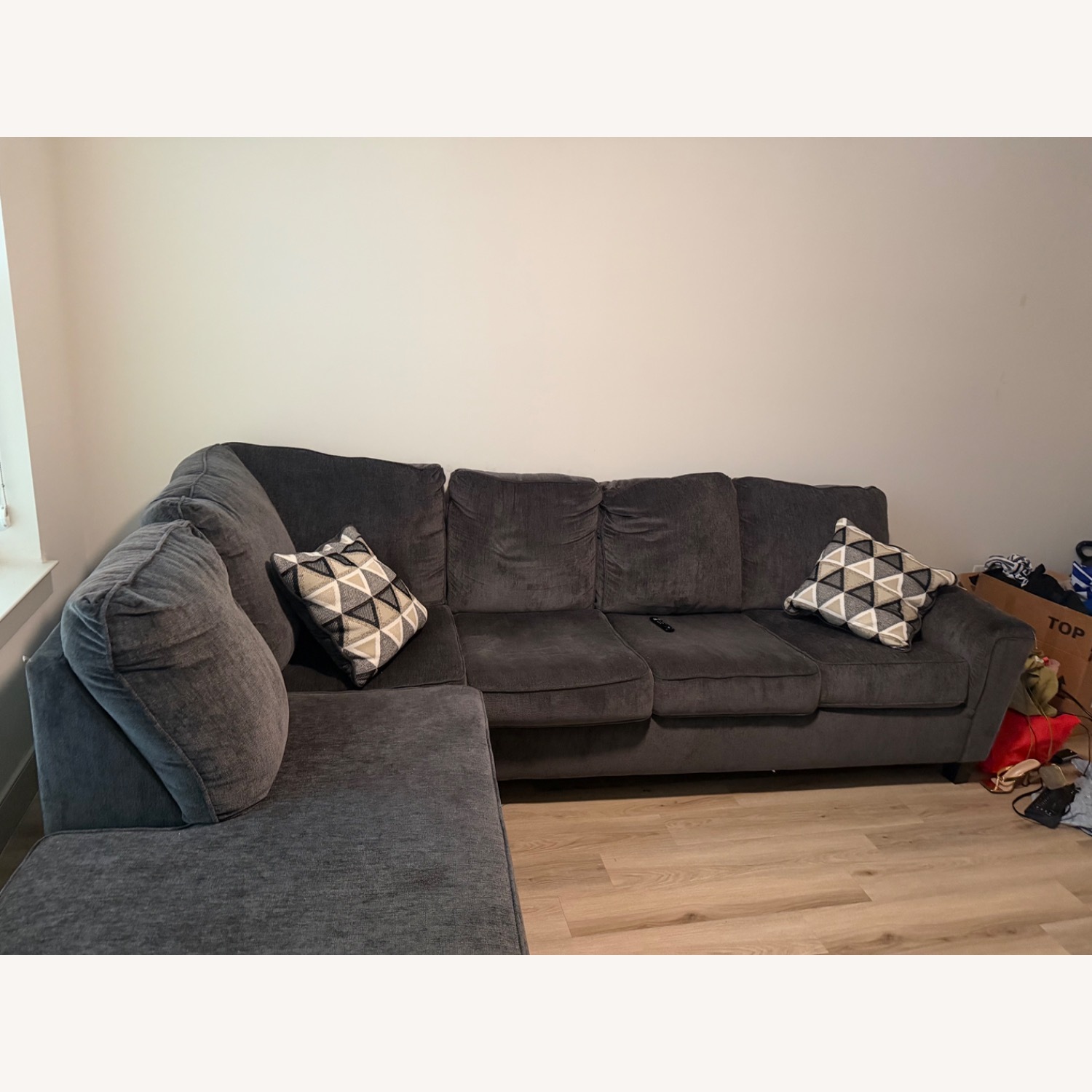 Ashley Furniture Dark Gray 2 Piece Sectional - image-2