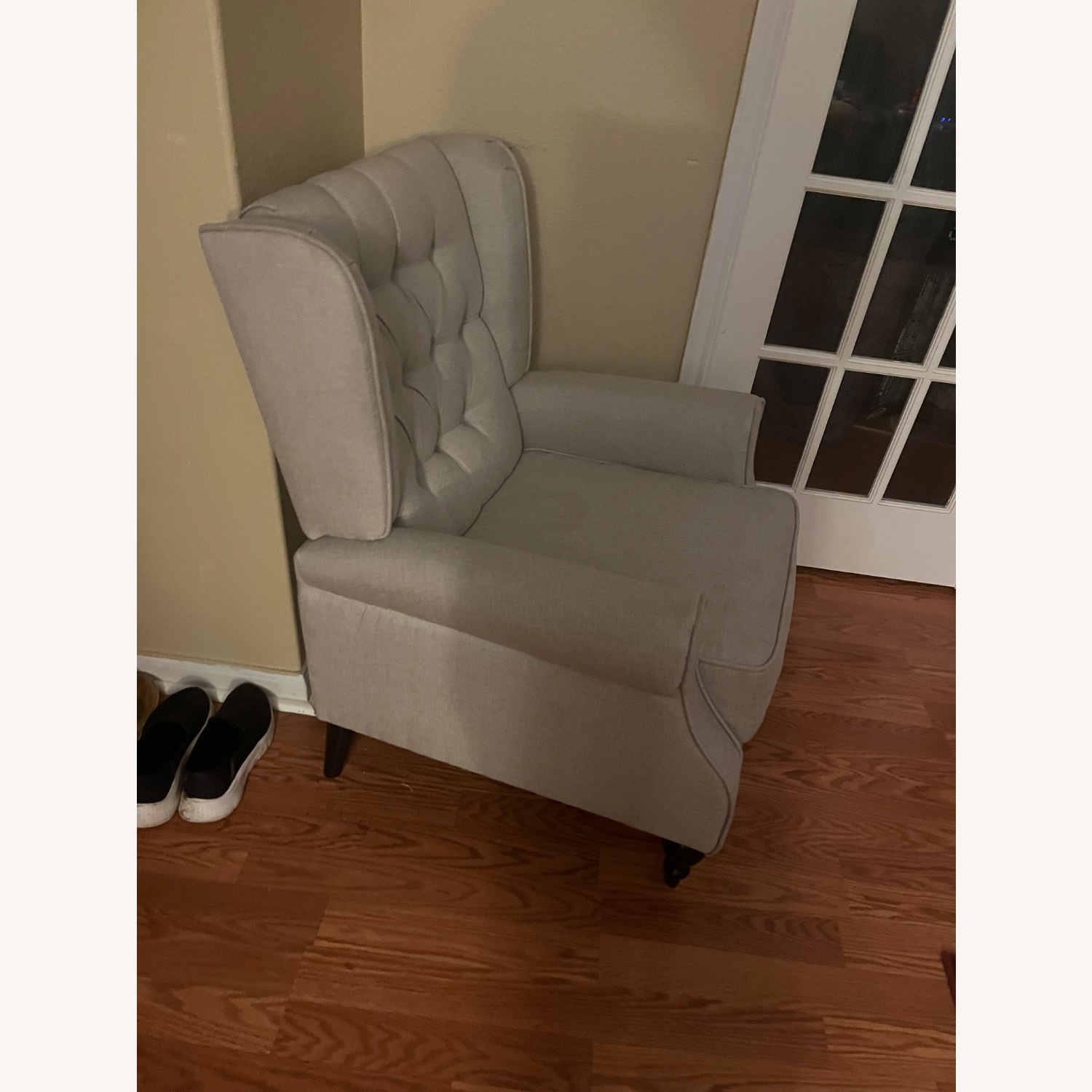 Belle and June Light Gray Fabric Accent Chair - image-2