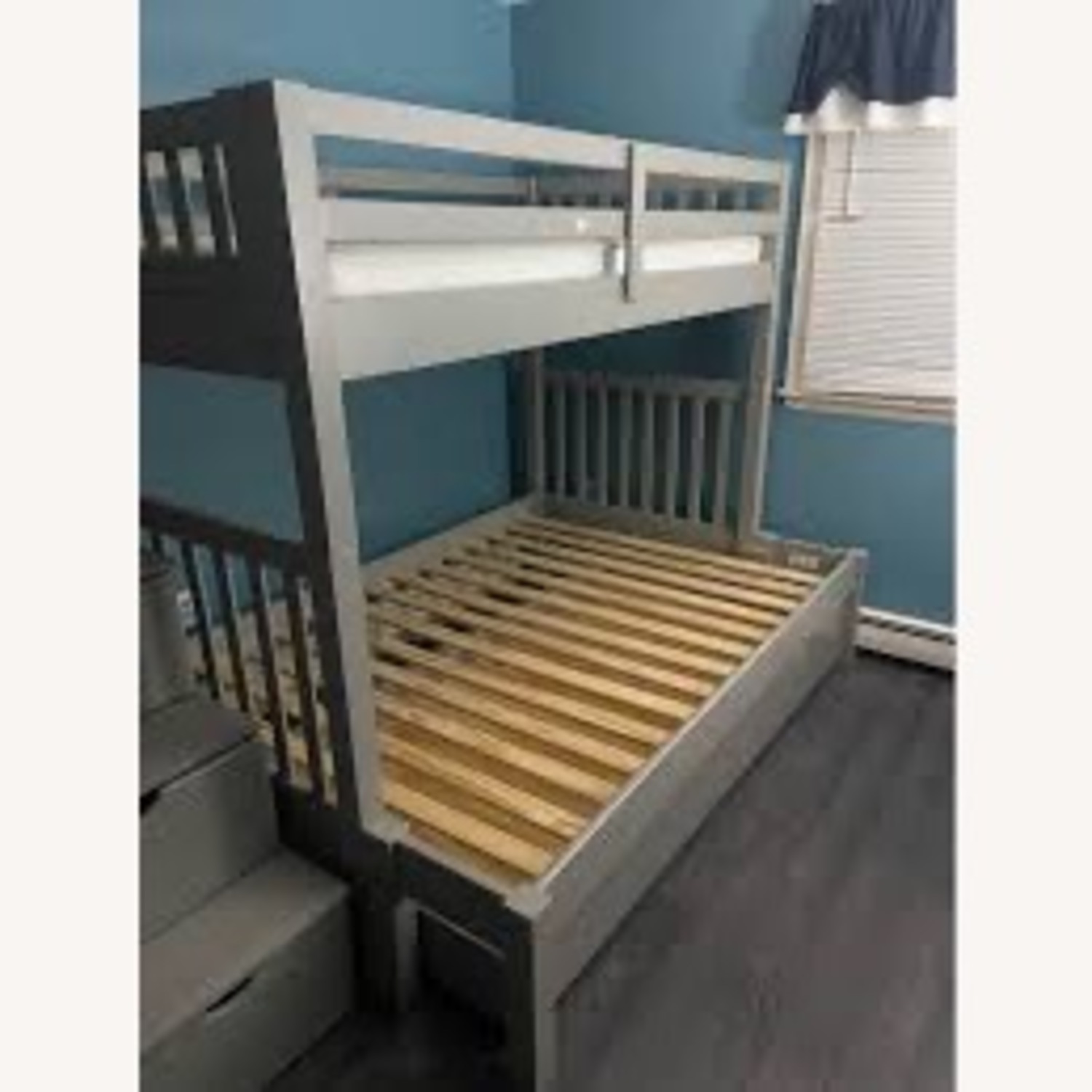 Bob's Discount Furniture Keystone Light Gray Wood Keystone Bunk Bed - image-1