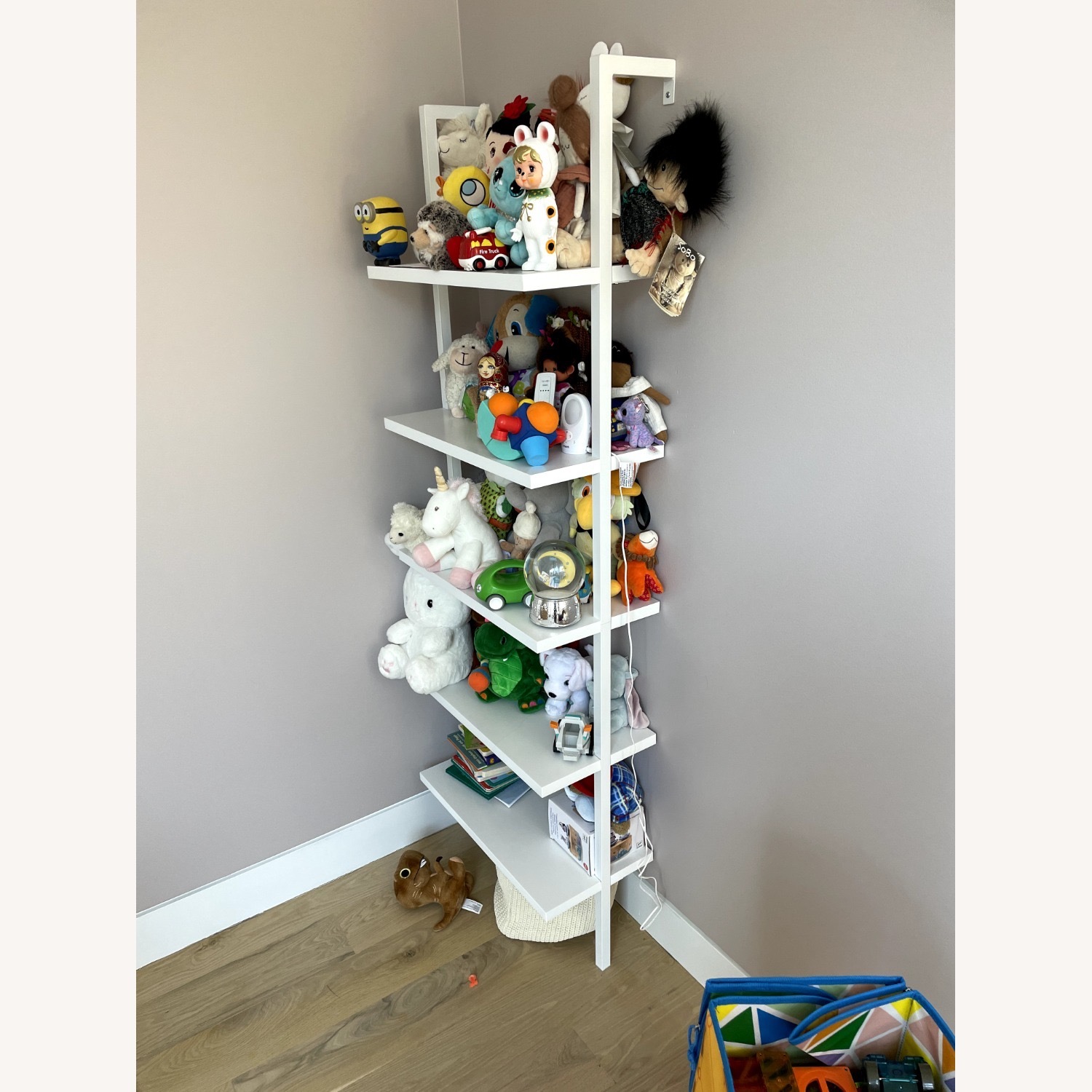 Andrea White Stairway Bookshelf - image-3