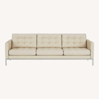 Florence Knoll Sofa ( Beige / Satin )
