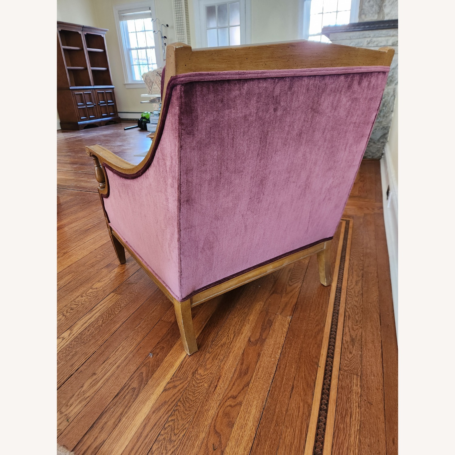 Vintage Velvet Armchair - image-5