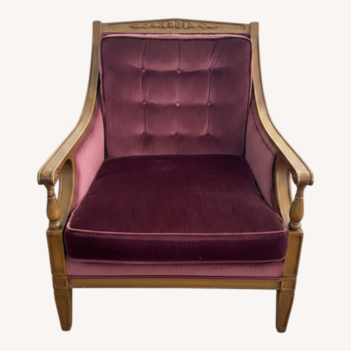 Used Vintage Velvet Armchair for sale on AptDeco