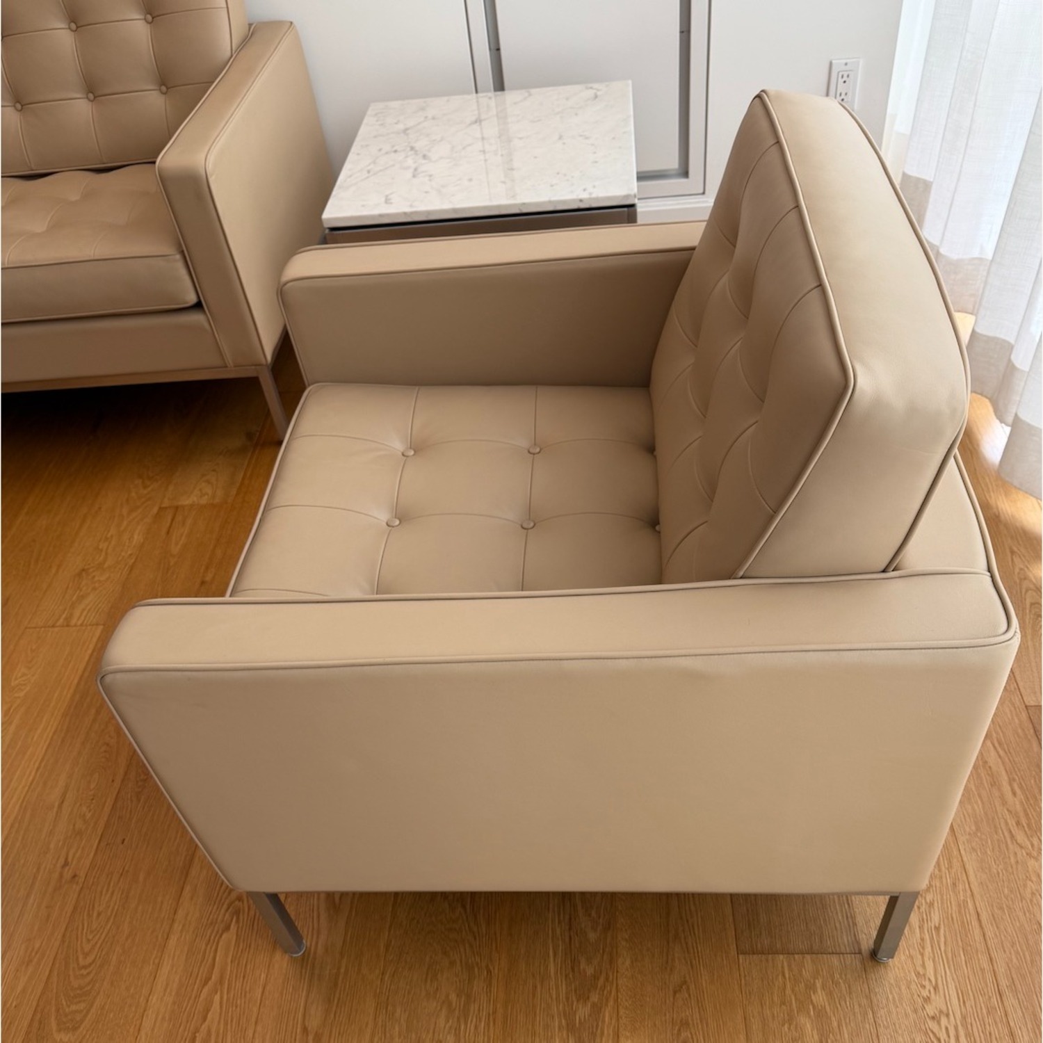 Florence Knoll Lounge Chair ( Beige / Satin )  - image-3
