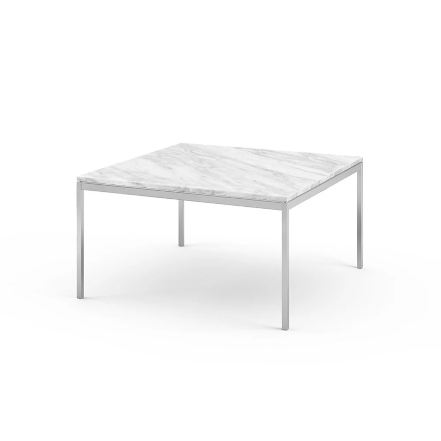 Florence Knoll Side Table ( Carrara / Satin ) - image-8