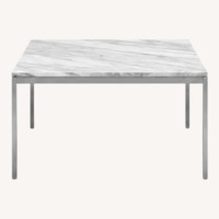 Florence Knoll Side Table ( Carrara / Satin )