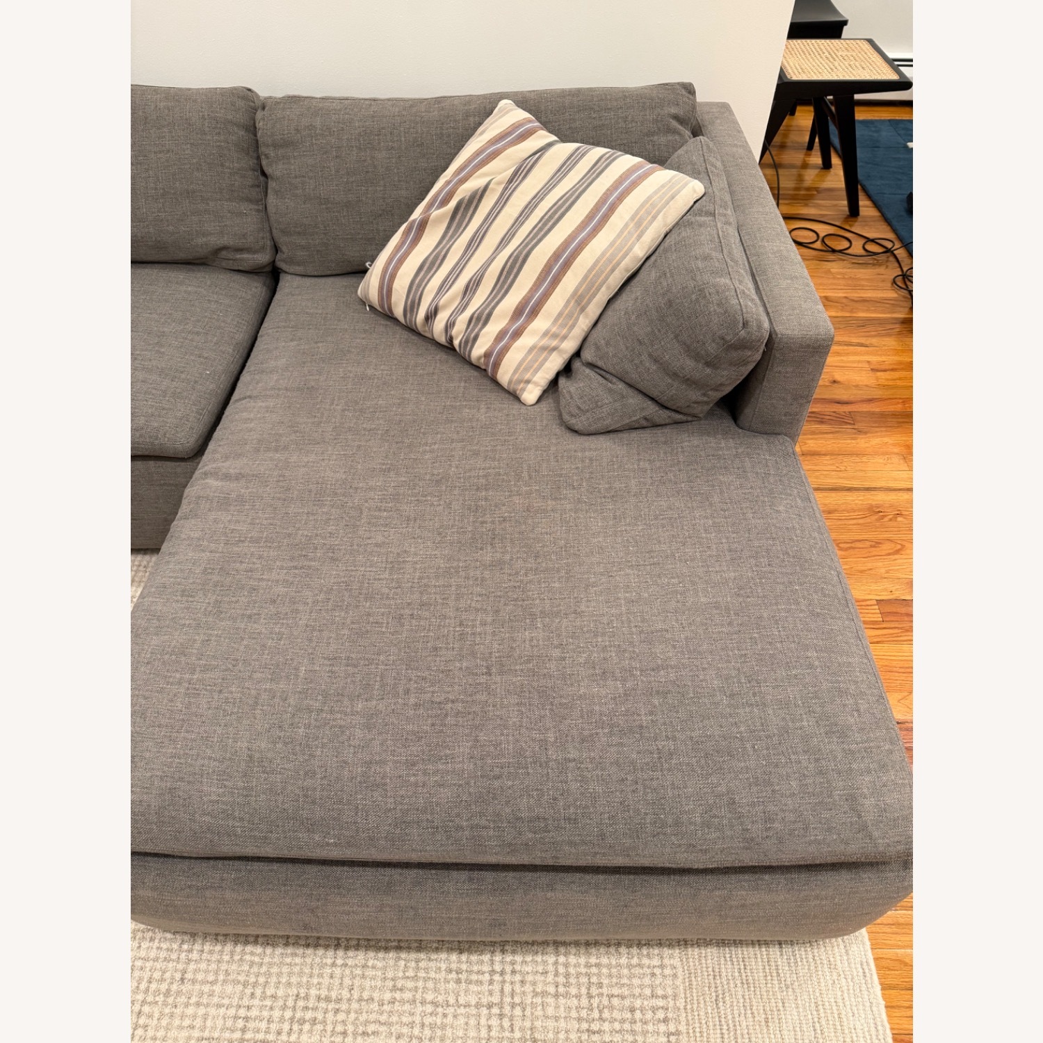 Pottery Barn Bolinas Light Gray Fabric 2 Piece Sectional - image-8