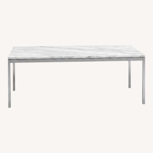 Used Florence Knoll Coffee Table ( Carrara / Satin ) for sale on AptDeco
