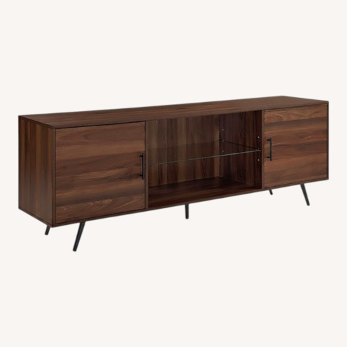 Used Dark Brown Wood Media Storage for sale on AptDeco