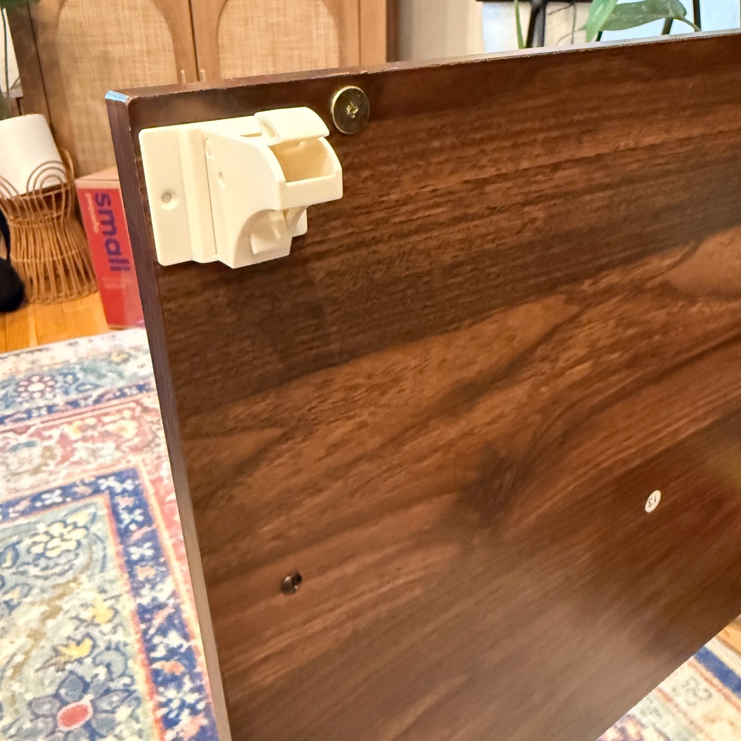 Dark Brown Wood Media Storage - image-6