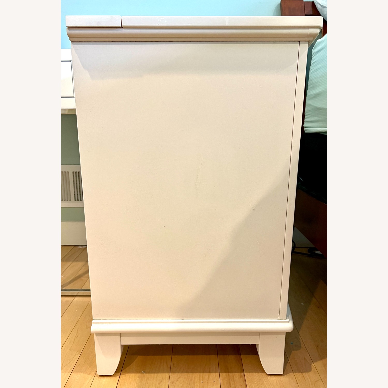 Raymour & Flanigan Kylie White 3-Drawer Nightstand - image-3