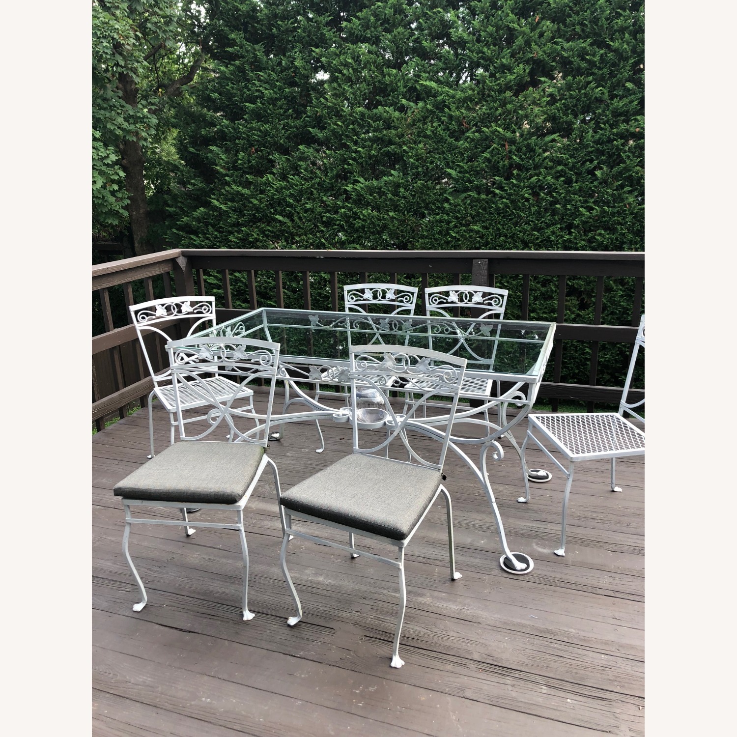 Light Gray Metal Patio Furniture - image-2
