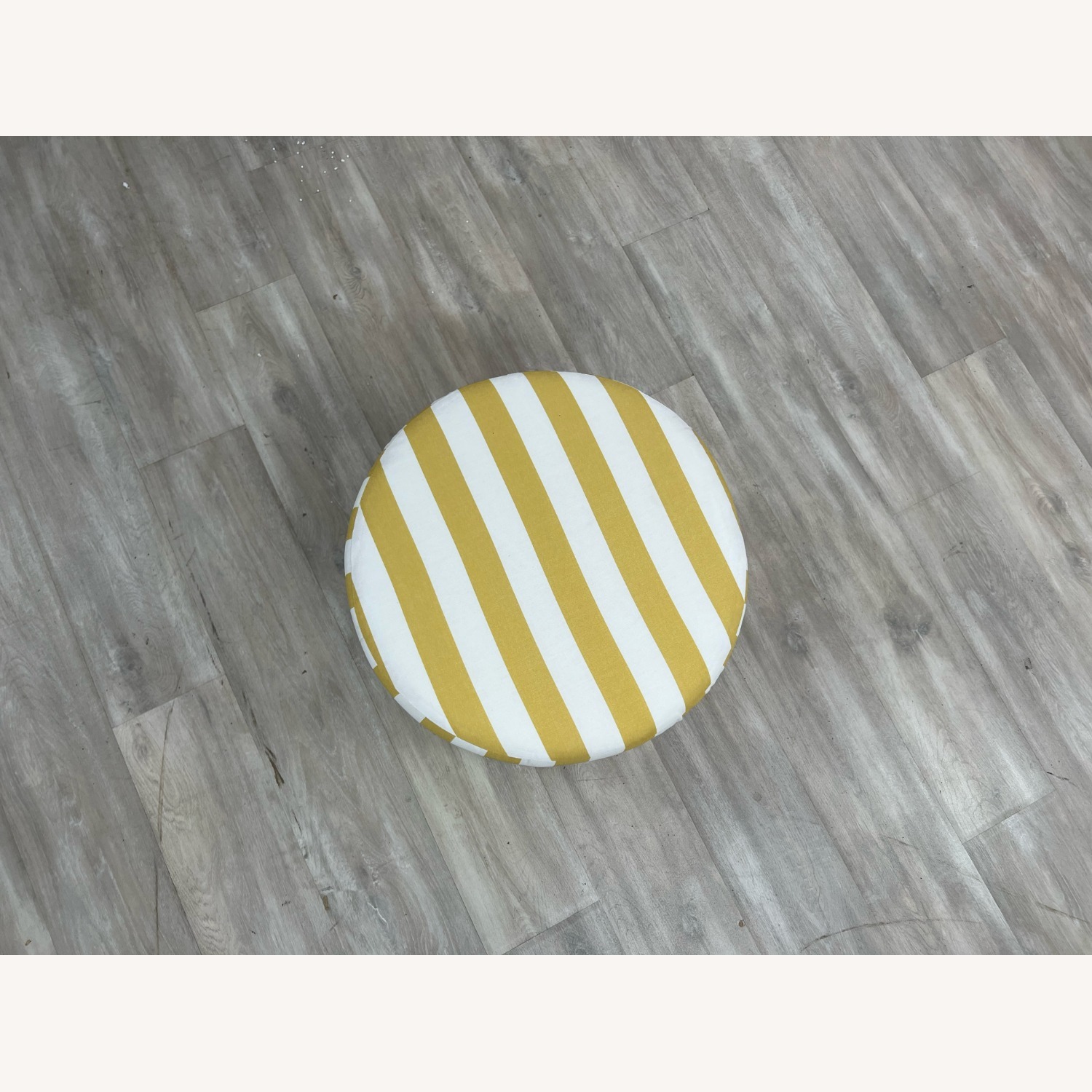 The Inside Drum Ottoman - Citrine Cabana Stripe - image-4