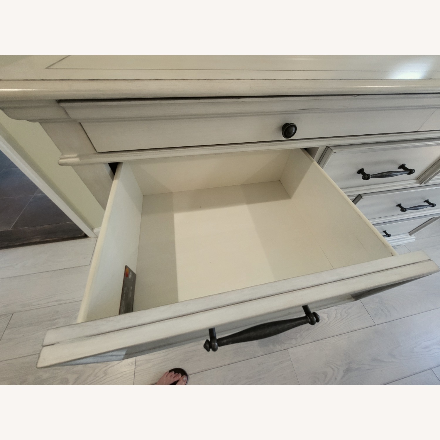 Macy's White Wood Dresser - image-3