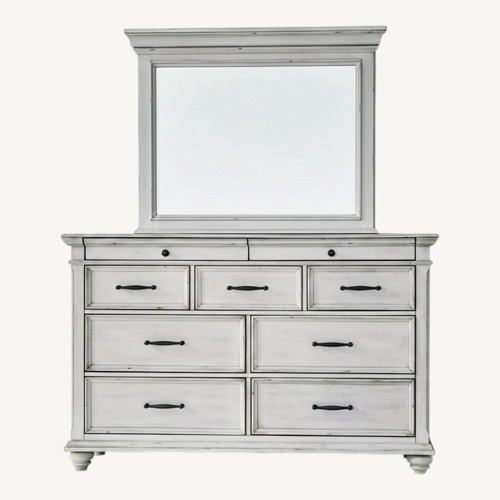 Used Macy's White Wood Dresser for sale on AptDeco