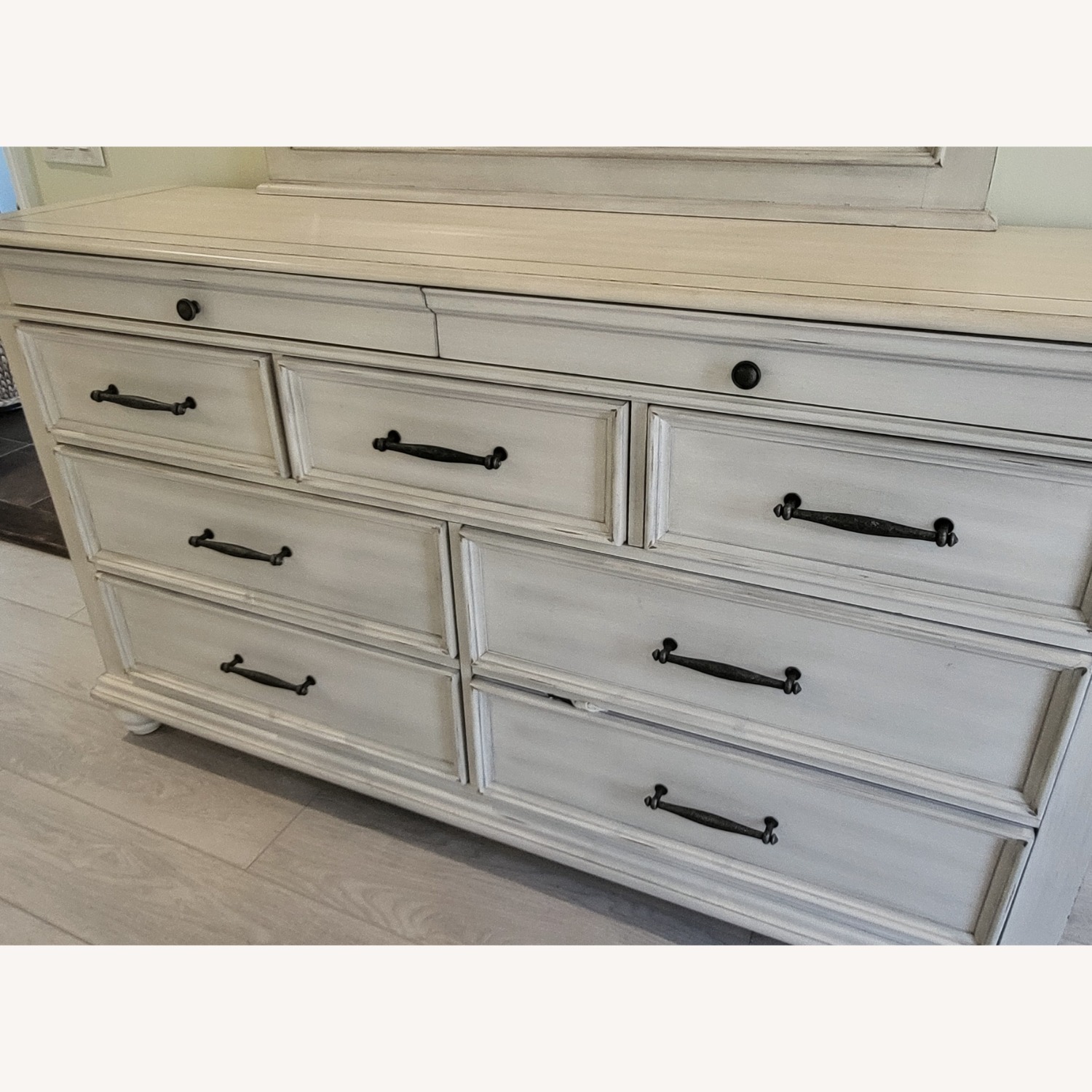 Macy's White Wood Dresser - image-2