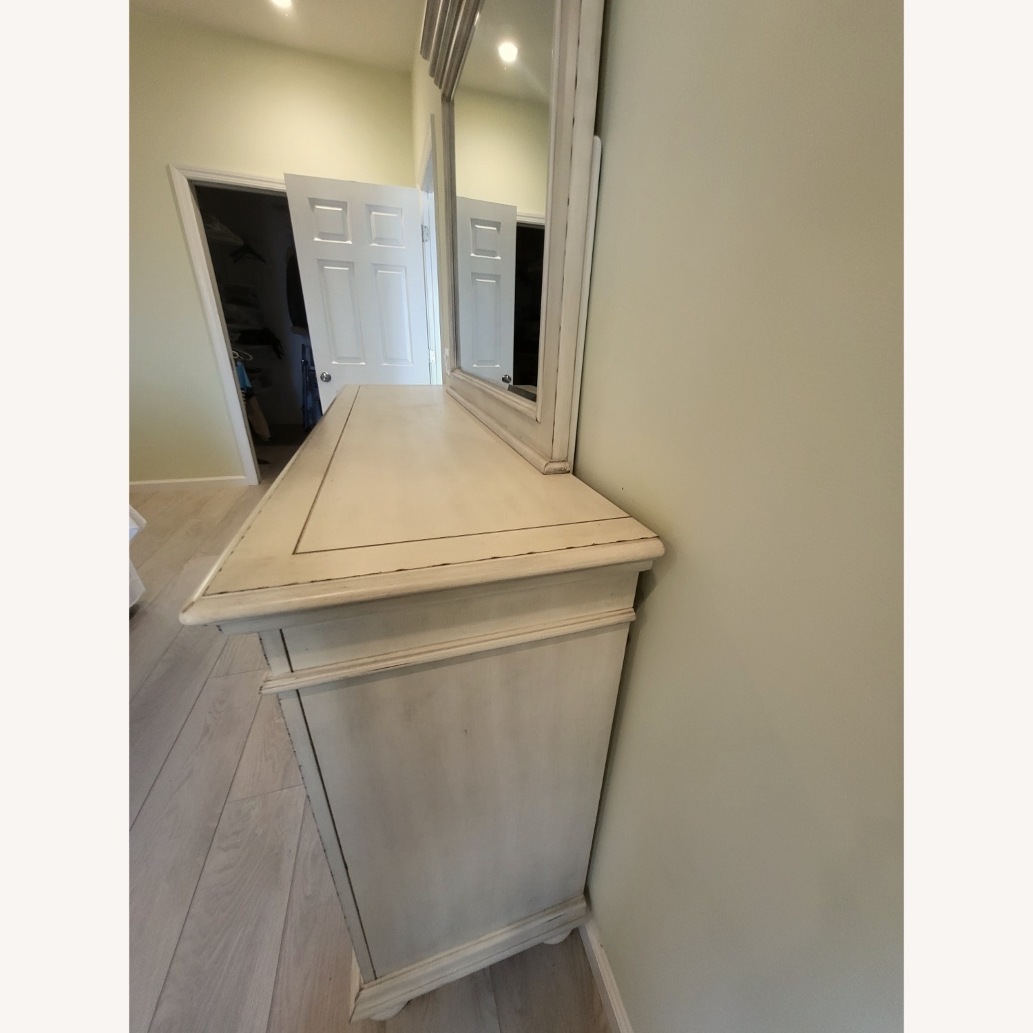 Macy's White Wood Dresser - image-4