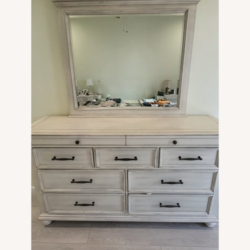 Used Macy's White Wood Dresser for sale on AptDeco