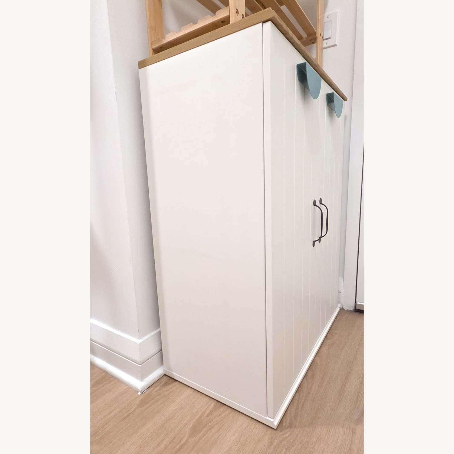 IKEA Skruvby White Wood Wall Shelf - image-4