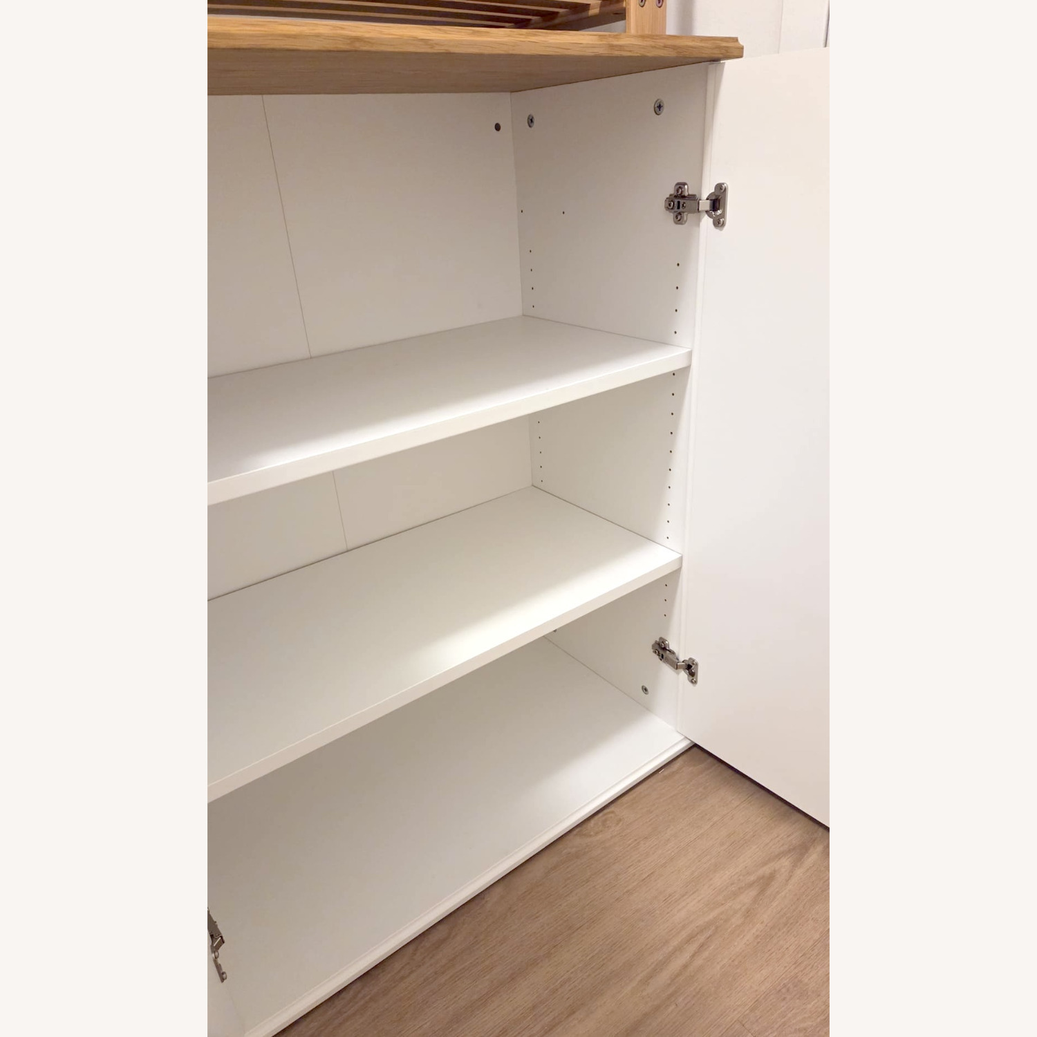IKEA Skruvby White Wood Wall Shelf - image-3